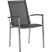 STAPELSESSEL Anthrazit, Graphitfarben, Grau  - Anthrazit/Graphitfarben, Design, Textil/Metall (55,5/95/68cm) - Stern