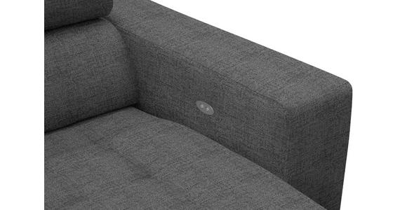 ECKSOFA  in Chenille Grau  207/301 cm  - Chromfarben/Grau, Design, Textil (207/301cm) - Xora