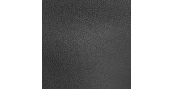 ARMLEHNSTUHL  Sitzfläche 360° drehbar, automatische Rückholfunktion  Echtleder  - Anthrazit/Schwarz, Design, Leder/Holz (61/84/62cm) - Valnatura