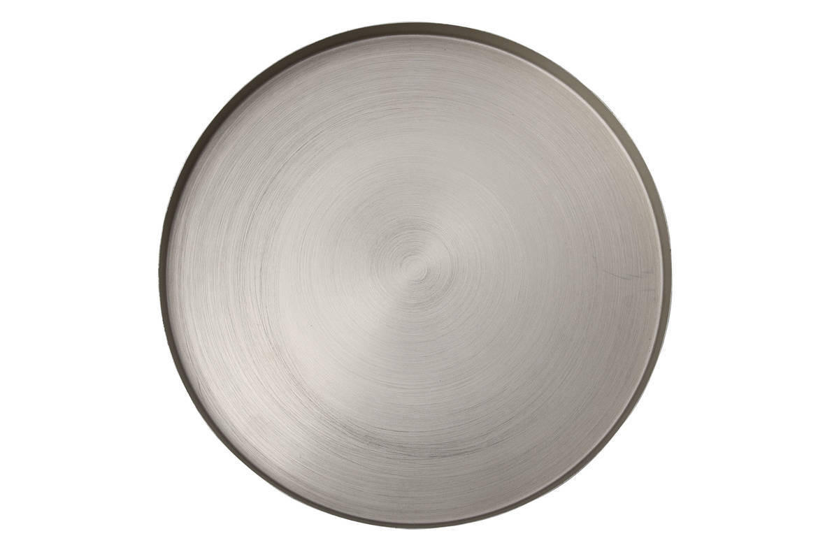 ODKLÁDACÍ STOLEK, barvy stříbra - černá/barvy stříbra, Trend, kov/kámen (33/61/33cm)