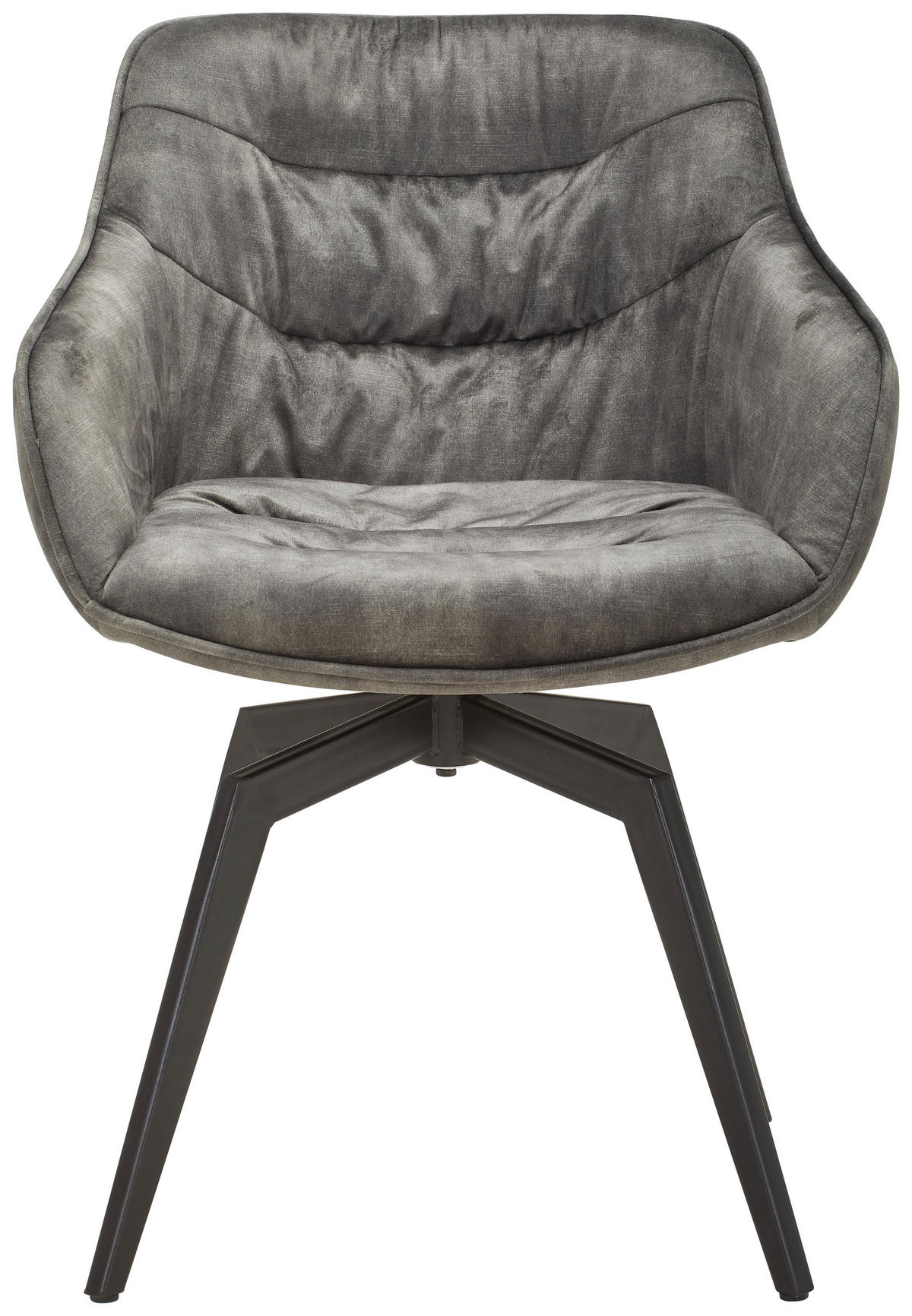 STOLICA S NASLONOM ZA RUKE  crna, tamno zelena  metal, tekstil      - tamno zelena/crna, Design, metal/tekstil (59/83/63cm) - Hom`in
