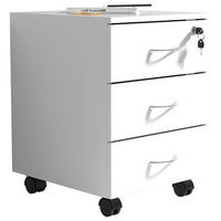 ROLLCONTAINER 40/54/44 cm  - Silberfarben/Weiß, Design, Holzwerkstoff/Kunststoff (40/54/44cm) - MID.YOU