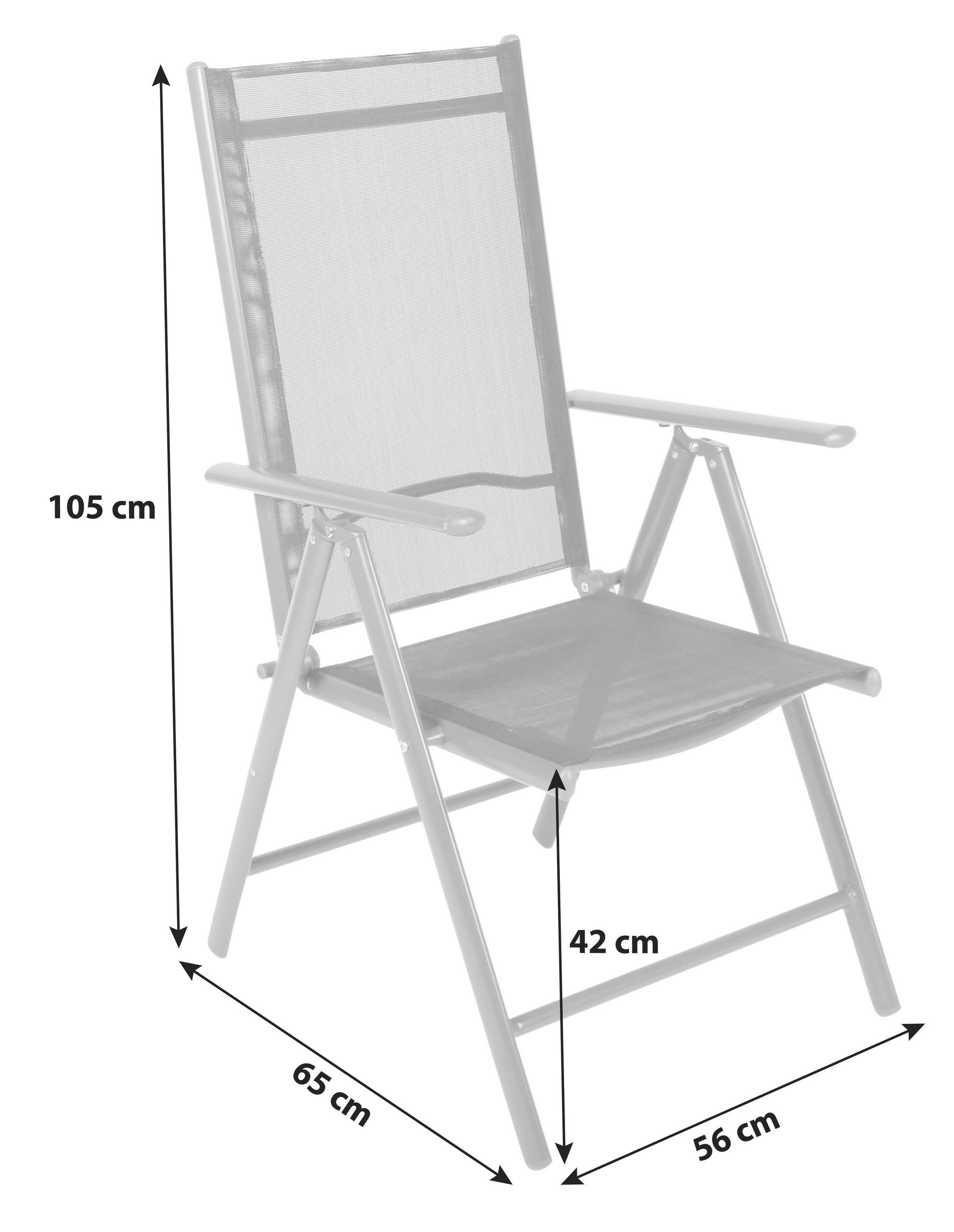 UTESTOLAR SET i metall, textil antracit  - antracit, Basics, metall/textil (56/105/65cm) - MID.YOU