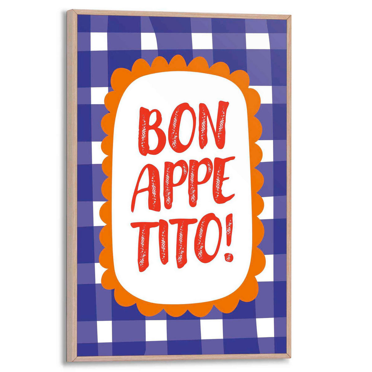 BILD 20/30 cm  - Blau, Trend, Holzwerkstoff (20/30cm) - Reinders!