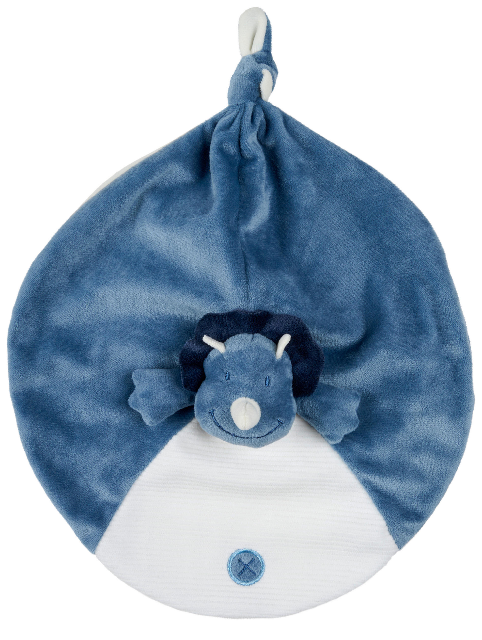 SCHMUSETUCH  - Blau/Weiß, Trend, Textil (27cm) - Patinio