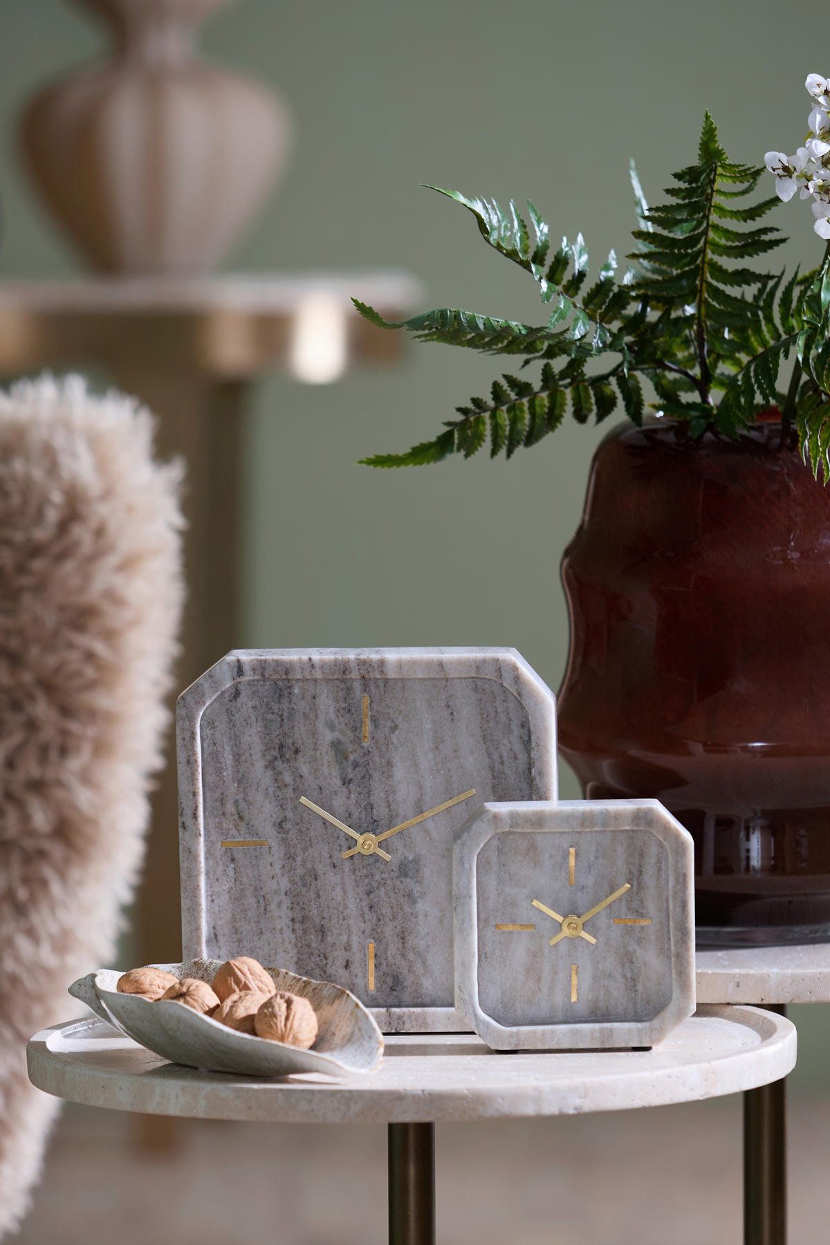 UHR PABLIA Sandfarben  - Sandfarben, Basics, Stein (13/4/13cm) - Light & Living