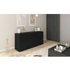 SIDEBOARD Berlin  in 150/68/38,5 cm  - Schwarz/Grau, Design, Holzwerkstoff/Kunststoff (150/68/38,5cm) - MID.YOU