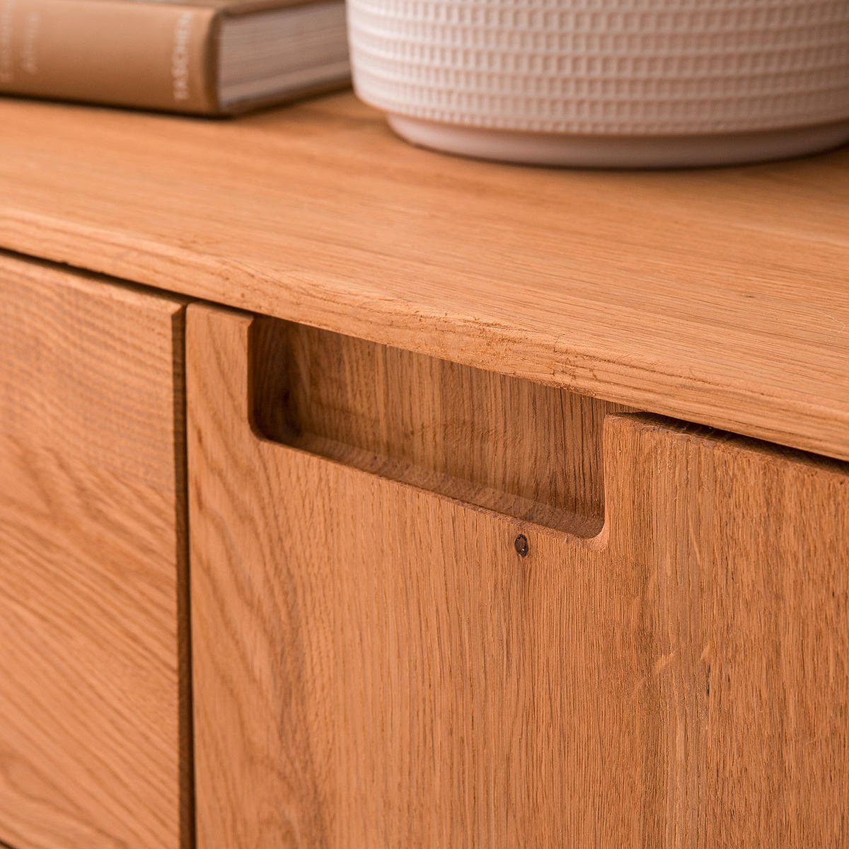 SIDEBOARD Wildeiche  160/89,1/40 cm  - Wildeiche, Natur, Holz (160/89,1/40cm) - home24