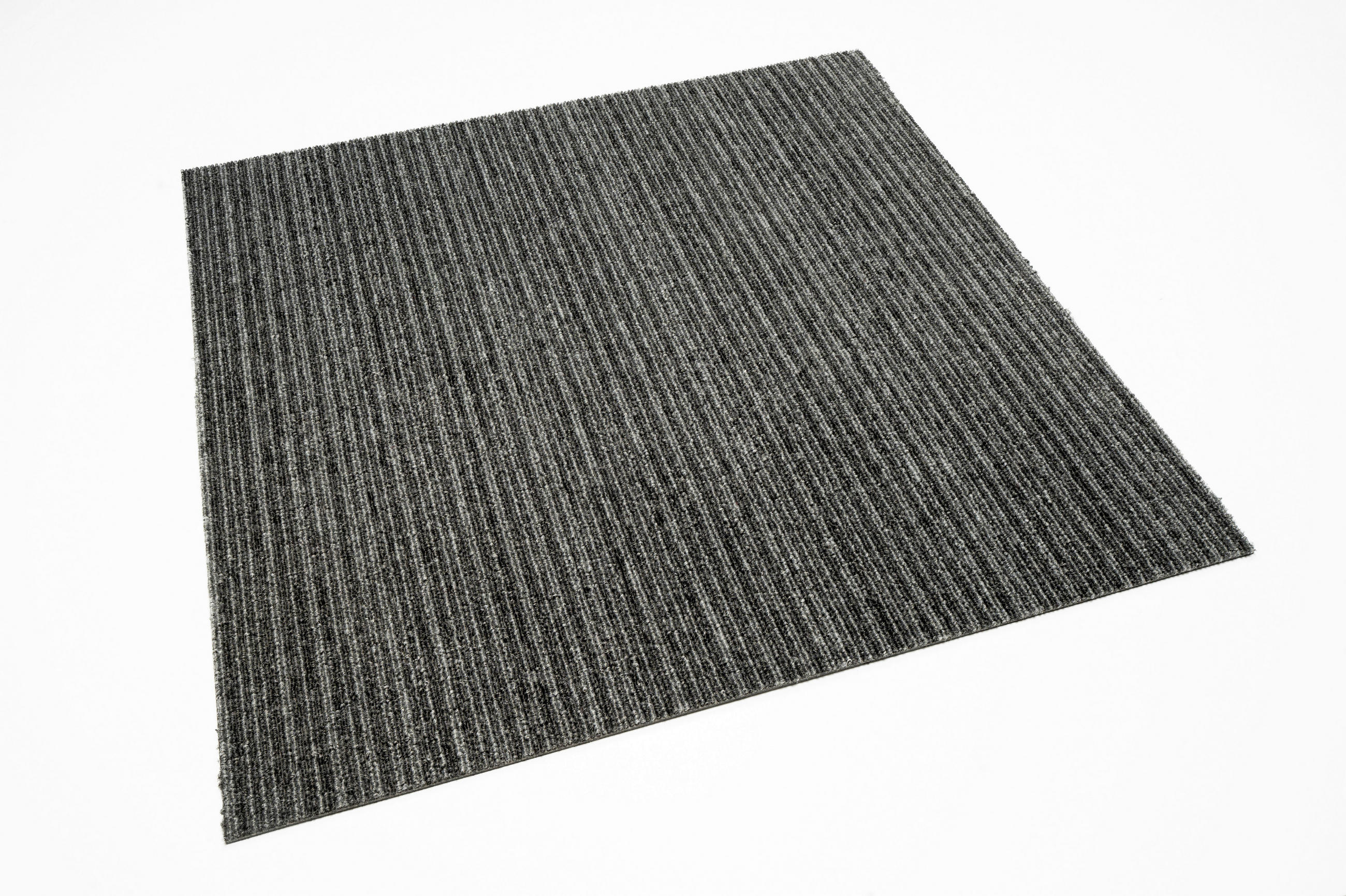 TEPPICHFLIESE Astra Stripe 478 50/50 cm  in Grau  - Grau, Basics, Textil (50/50cm)