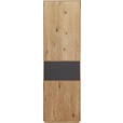 GARDEROBENSCHRANK 60/205/38 cm  - Eichefarben/Anthrazit, Design, Glas/Holz (60/205/38cm) - Waldwelt