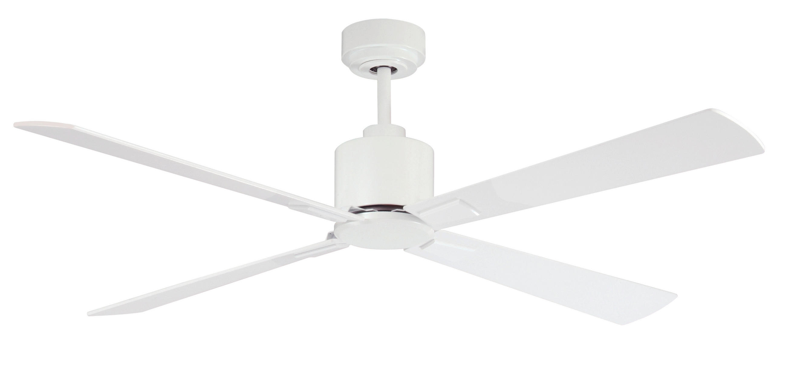 DECKENVENTILATOR  132/33 cm    - Weiss, Basics, Holzwerkstoff/Metall (132/33cm)