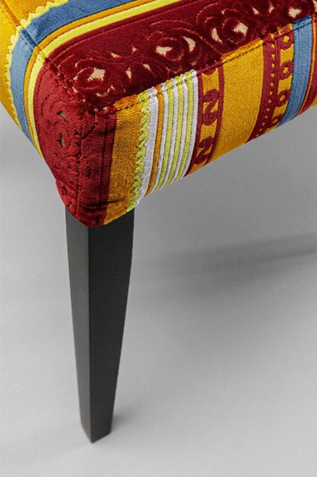 STUHL  in Textil  - Dunkelbraun/Multicolor, Design, Holz/Textil (46/97/65cm) - Kare-Design