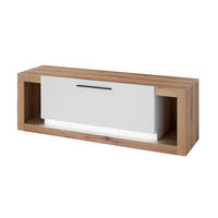 LOWBOARD  150/49/43 cm  Typenauswahl, stehend  - Eichefarben/Schwarz, Design, Holzwerkstoff/Metall (150/49/43cm) - MID.YOU