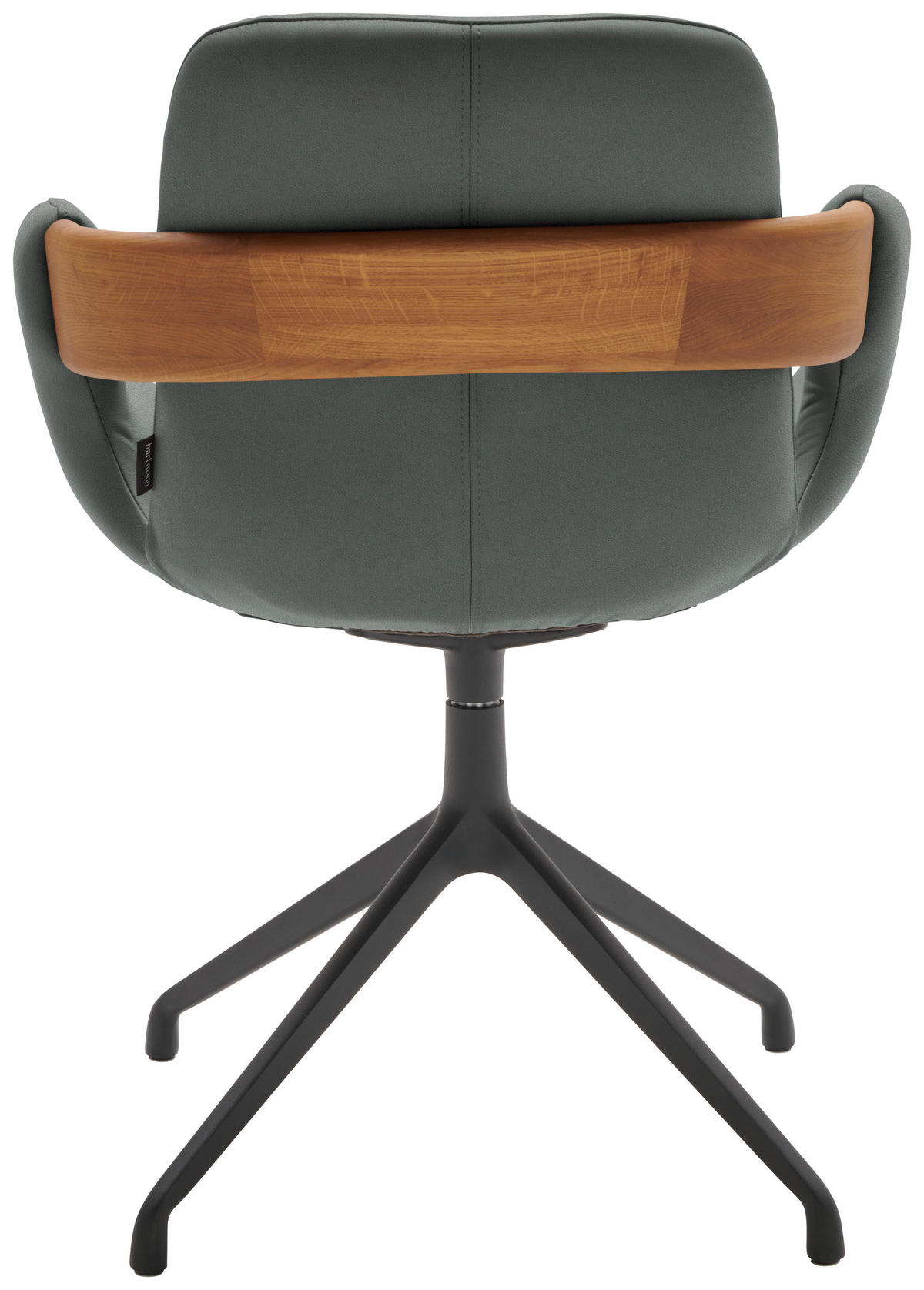 ARMLEHNSTUHL  Lederauswahl, Stoffauswahl, Typenauswahl, Sitzfläche 360° drehbar  Echtleder  - Eichefarben/Cognac, Natur, Leder/Holz (60/86/60cm) - Valnatura