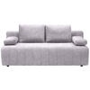 SCHLAFSOFA in Flachgewebe Hellgrau  - Hellgrau/Schwarz, Modern, Kunststoff/Textil (194/78-87/92cm) - Xora