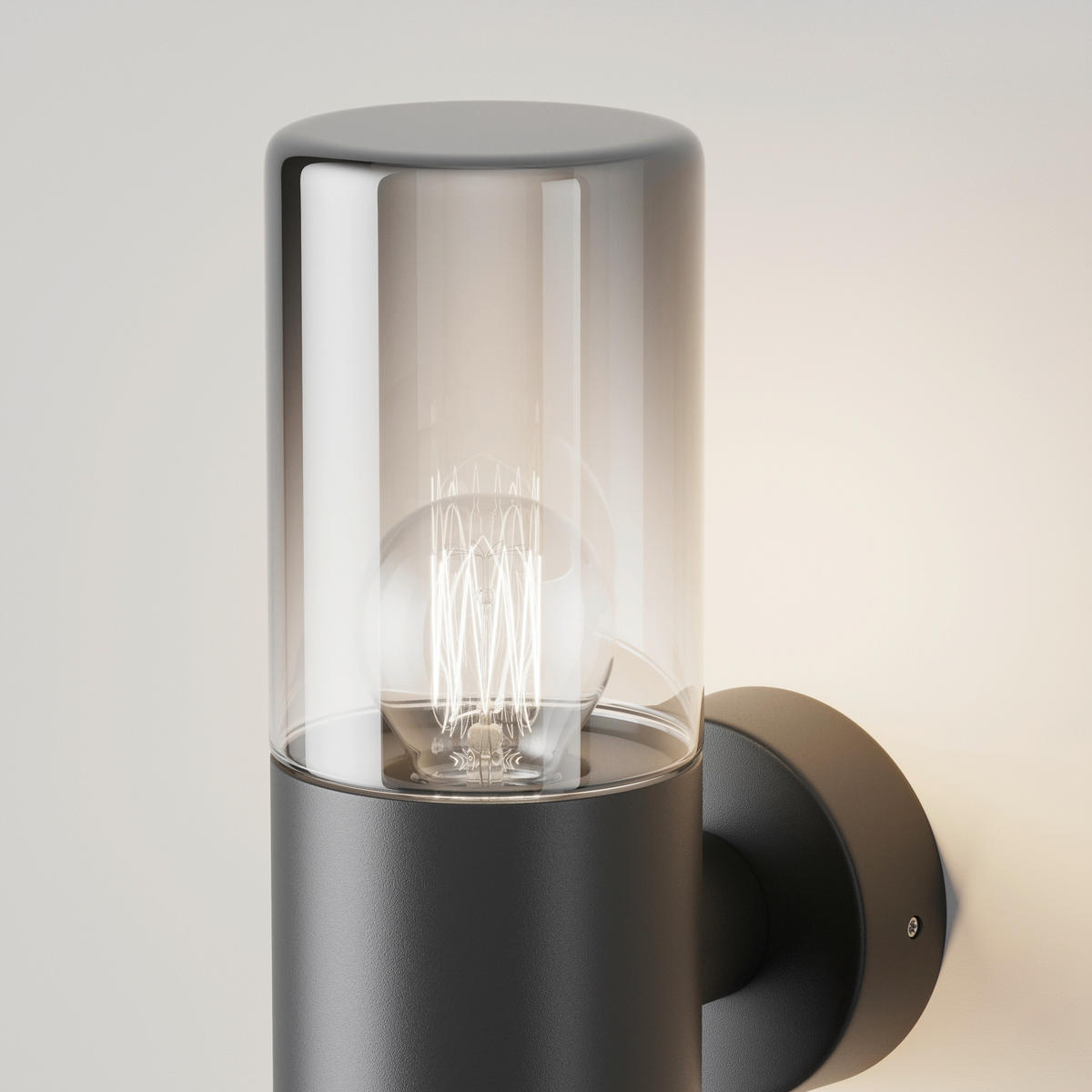 AUSSENWANDLEUCHTE Outdoor 8/21 cm  - Dunkelgrau, Design, Glas/Metall (8/21cm) - MAYTONI