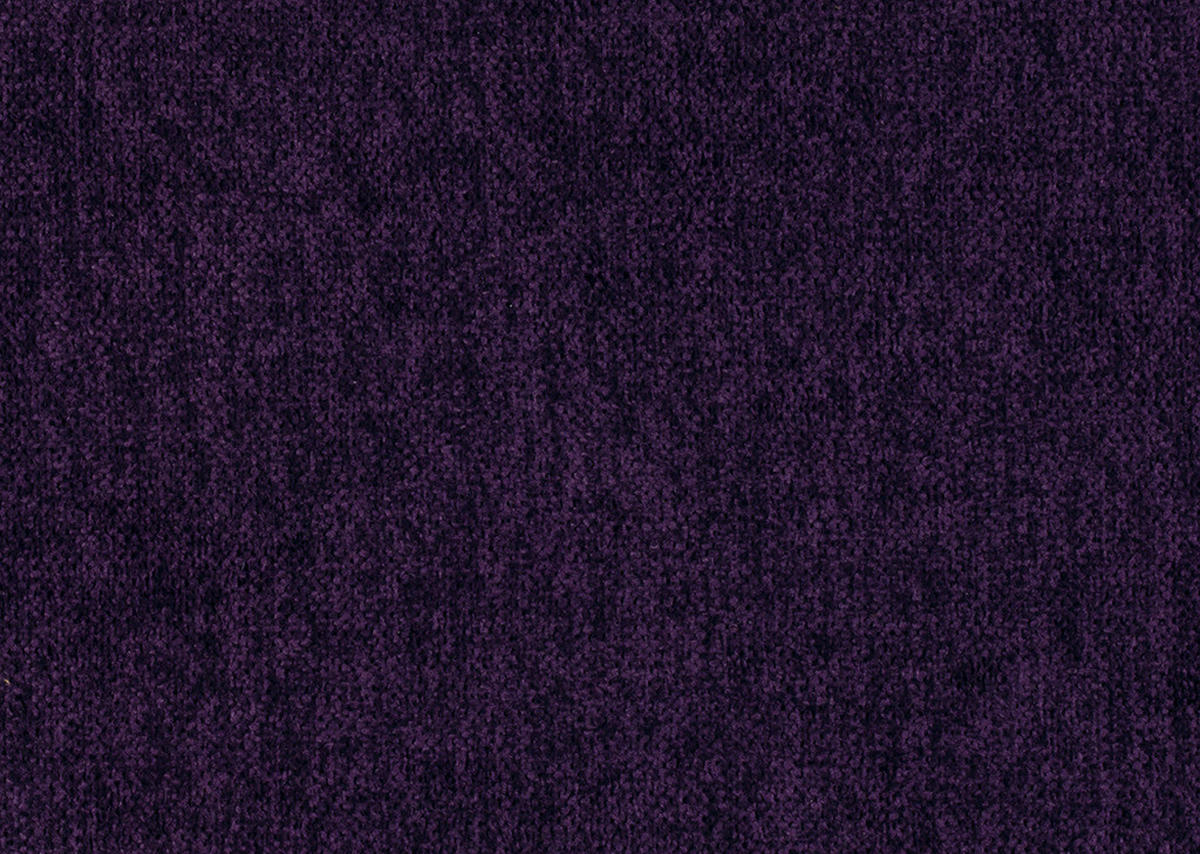 ECKSOFA in Chenille, Mikrofaser Aubergine, Violett  - Violett/Aubergine, Design, Textil/Metall (157/299cm) - Dieter Knoll