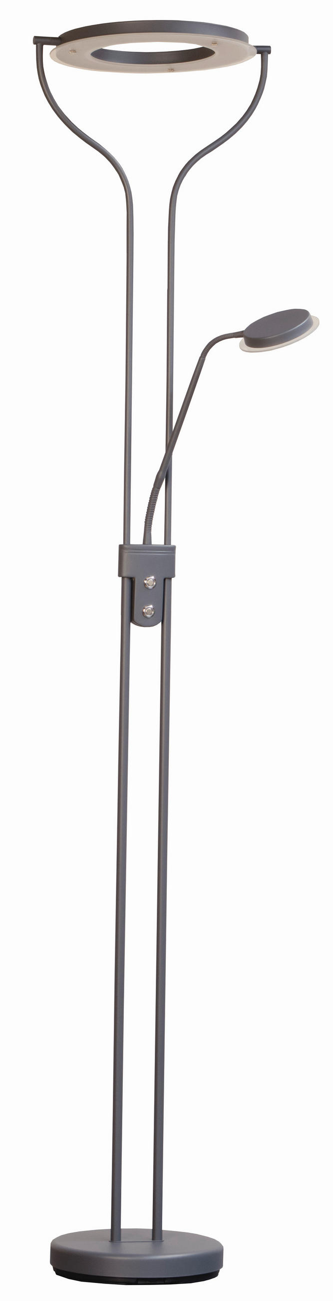 LED-STEHLEUCHTE Sorento 36/47/180 cm Modern  - Sandfarben/Grau, Design, Metall (36/47/180cm) - Fischer & Honsel