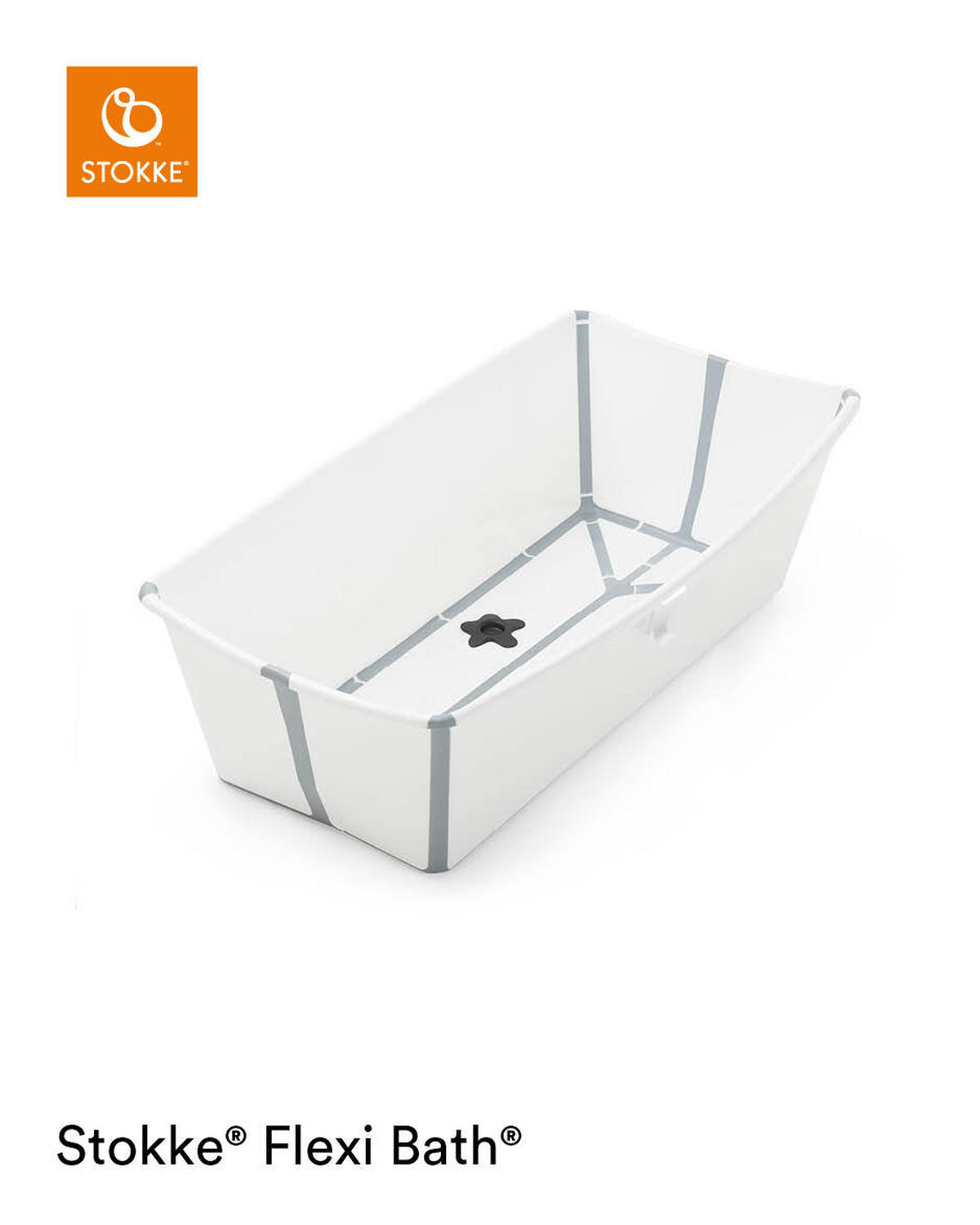 BABYBADEWANNE Faltbar Flexi Bath XL  - Weiß, Trend, Kunststoff (82/41/24cm) - Stokke