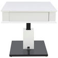 COUCHTISCH 70/70/46,5-66 cm quadratisch Schwarz, Weiß  - Schwarz/Weiß, Design, Holzwerkstoff/Metall (70/70/46,5-66cm) - Carryhome