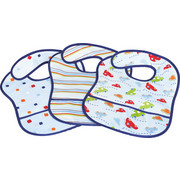 Lätzchen 3er Set - Blau, Basics, Textil (28/39/cm) - My Baby Lou