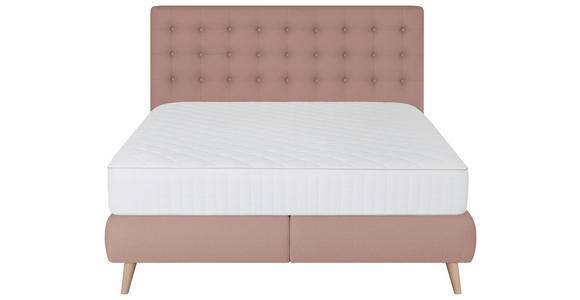 BOXSPRINGBETT 140/200 cm  in Rosa  - Rosa, Design, Holz/Textil (140/200cm) - Carryhome