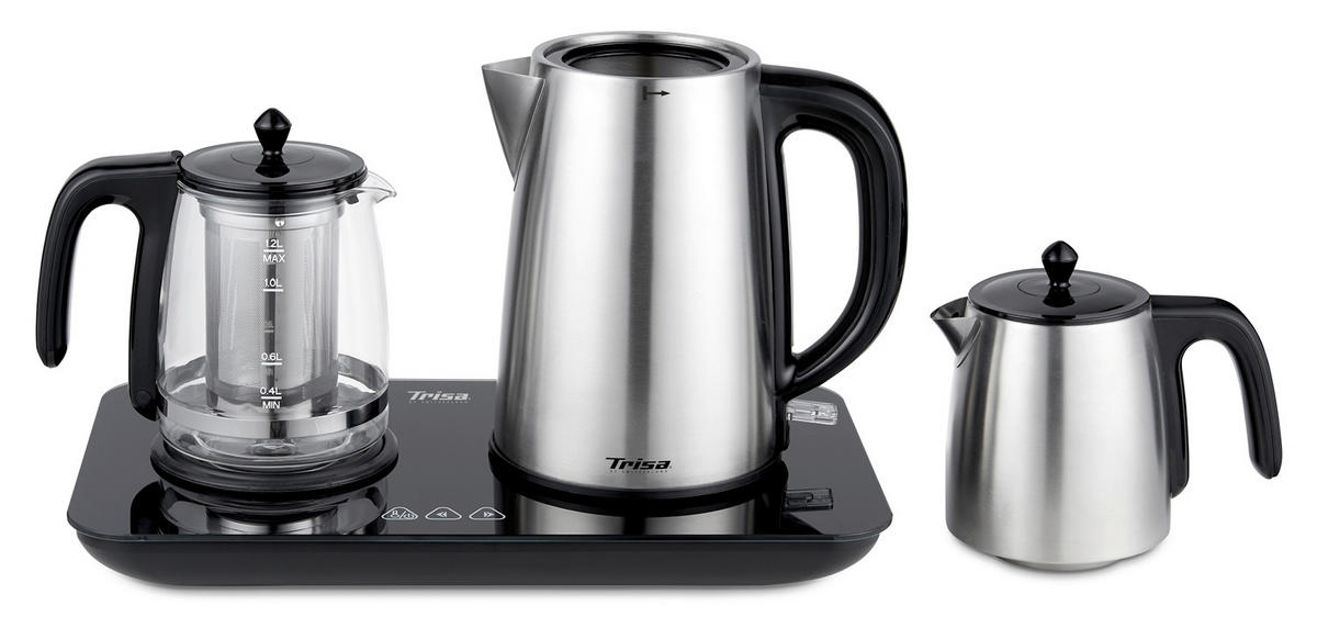 WASSERKOCHER  - Silberfarben, Basics, Metall (24/42,5/46cm) - Trisa Electronics