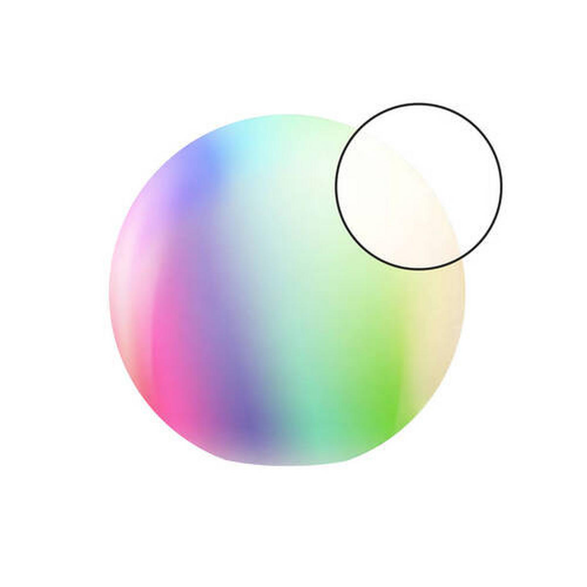 AUßENKUGELLEUCHTE TINT 30 cm  - Weiß, Basics, Kunststoff (30cm) - Tint