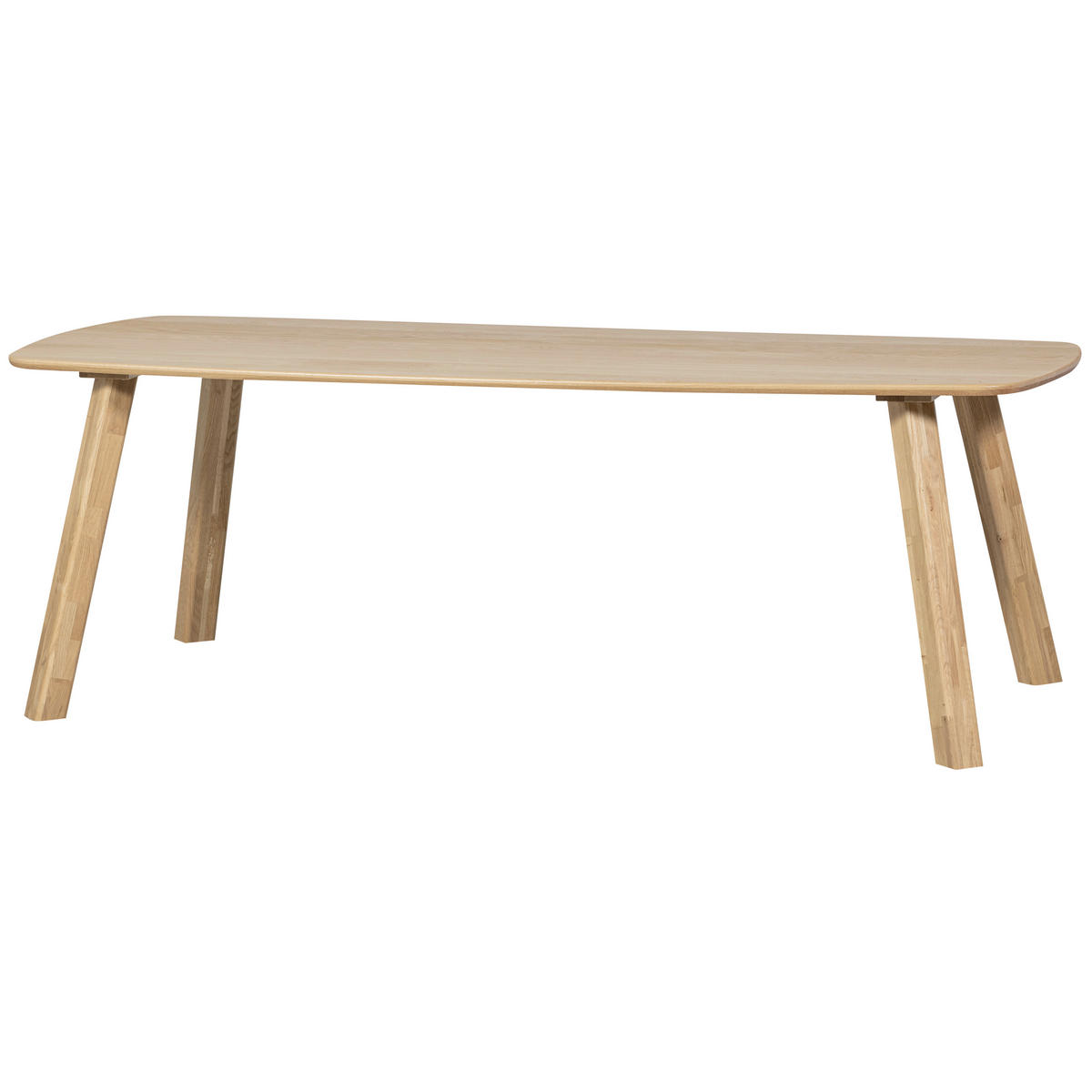 ESSTISCH Eiche massiv oval Eichefarben  - Eichefarben, Design, Holz (220/100/74cm) - Livetastic
