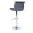 BARHOCKER Lederlook Grau, Schwarz - Schwarz/Grau, Design, Textil/Metall (40/92-112/40cm) - Carryhome