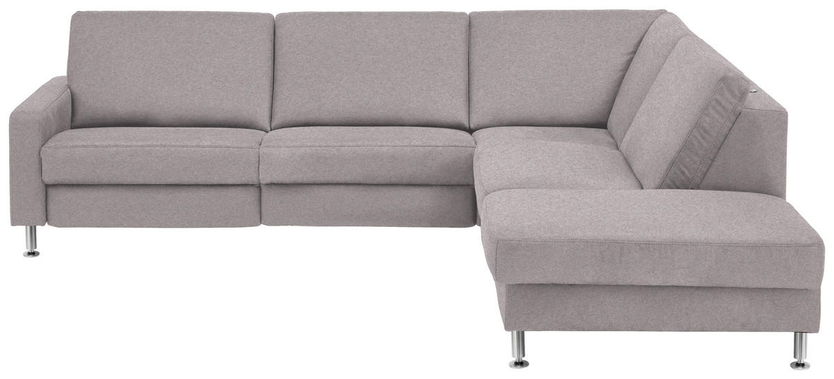 HÖRNSOFFA i mikrofiber aluminiumfärg  - aluminiumfärg, Design, metall/textil (275/242cm) - Dieter Knoll
