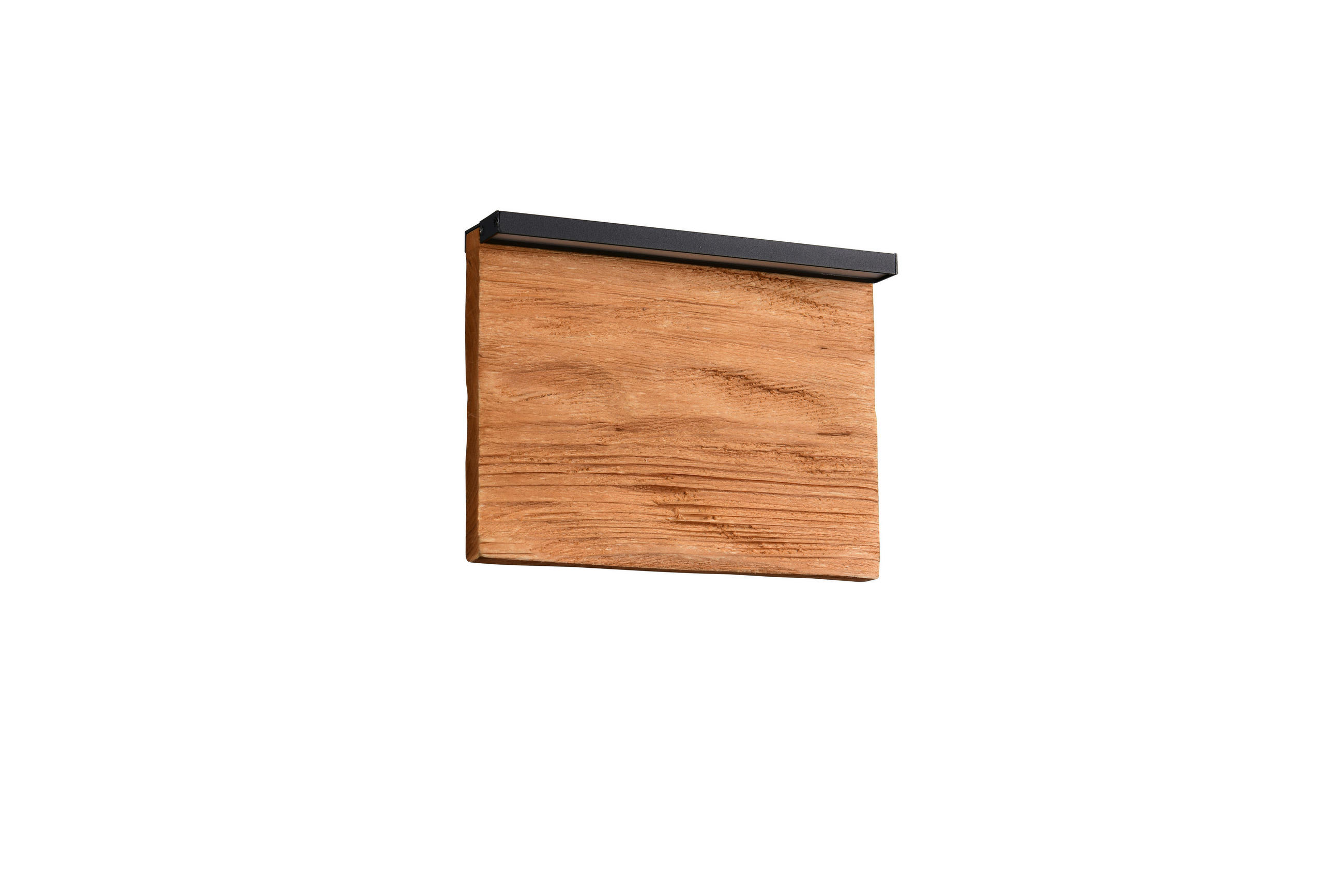 LED-WANDLEUCHTE KALEA 20/7,5/15 cm - Schwarz/Kieferfarben, Natur, Holz/Metall (20/7,5/15cm)