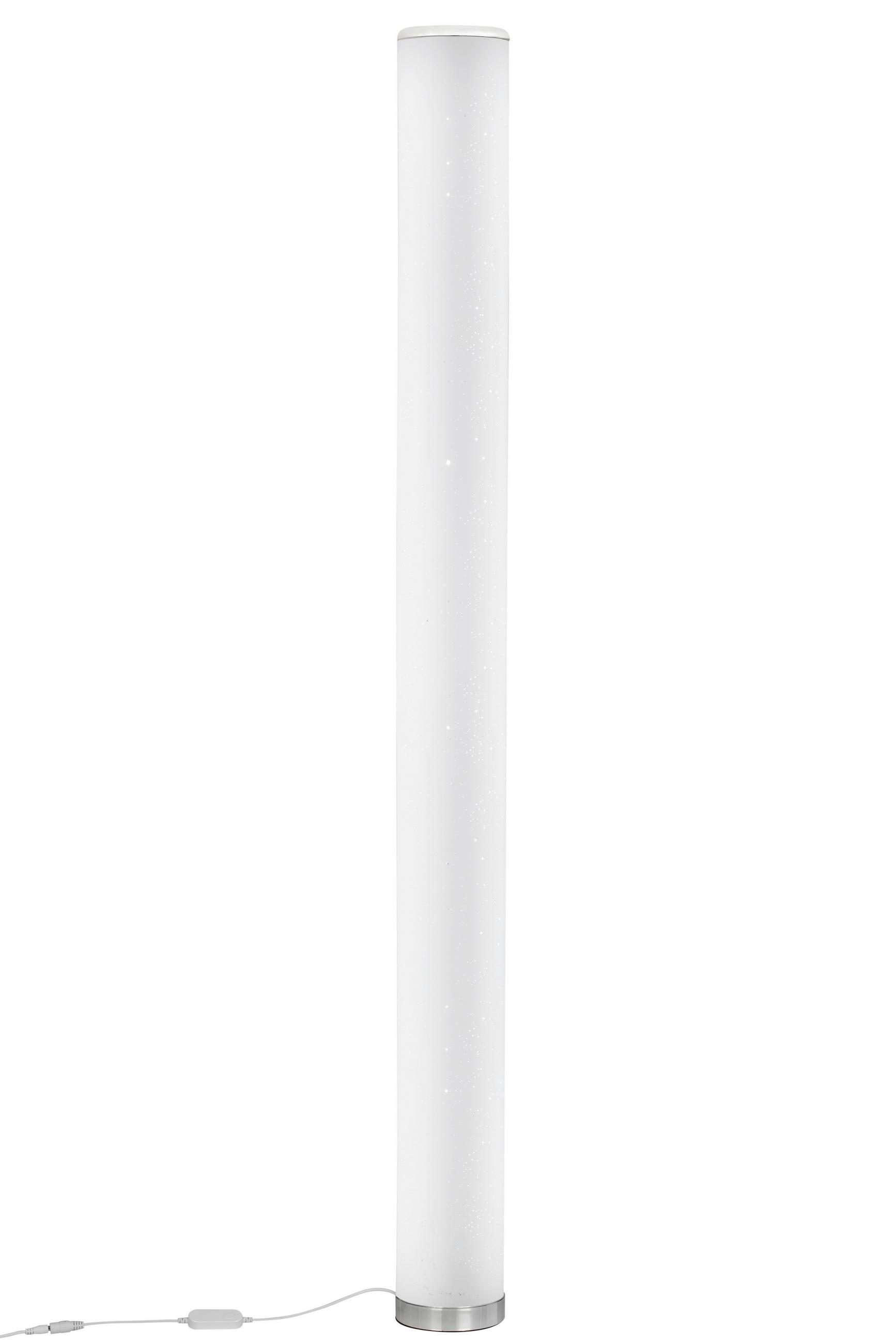LED STOJACIA LAMPA, 13/150 cm - biela/chrómová, Trend, plast (13/150cm) - Novel