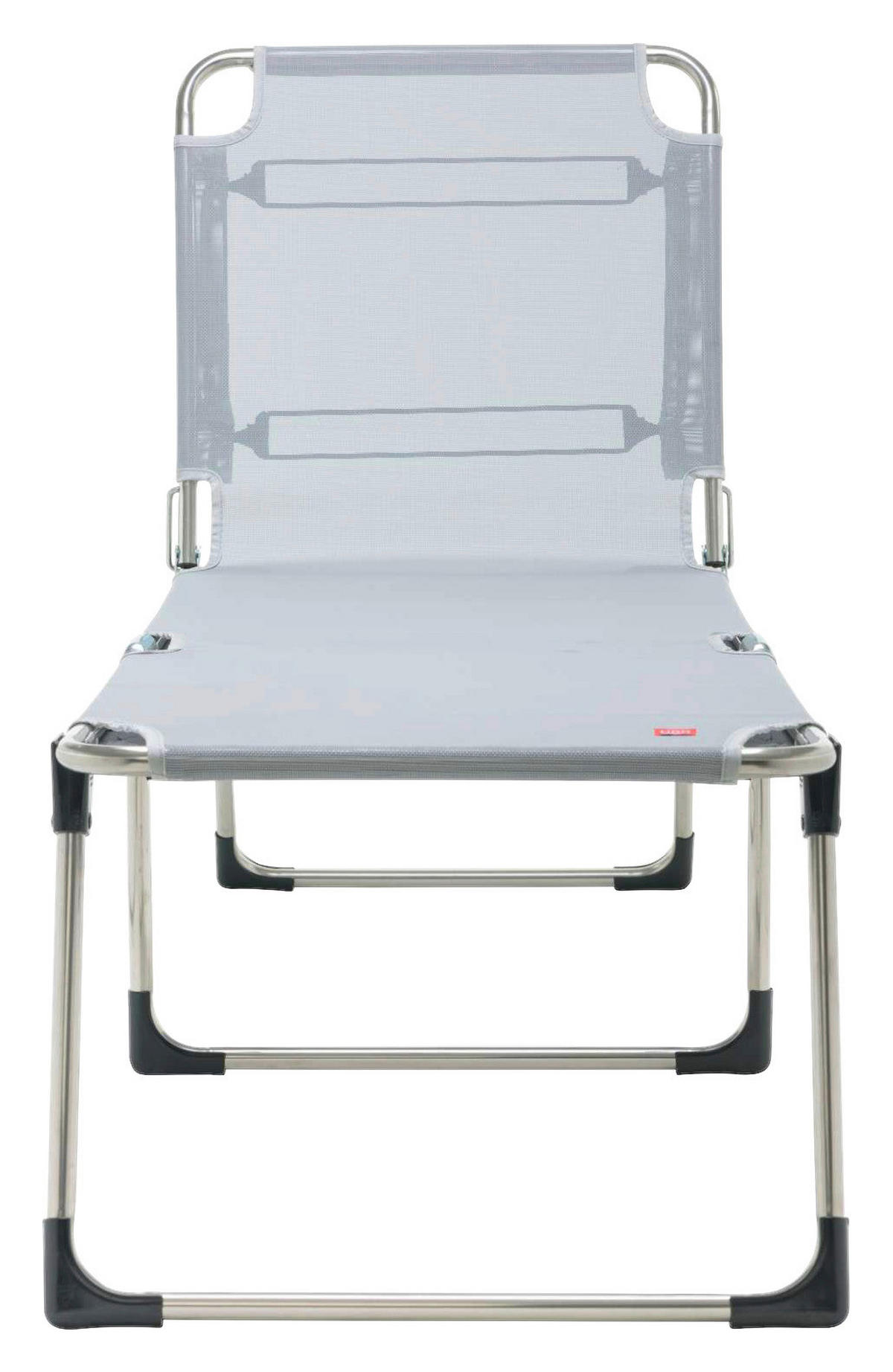 DREIBEINLIEGE 58/42/190 cm  - Alufarben/Grau, Design, Textil/Metall (58/42/190cm) - FIAM