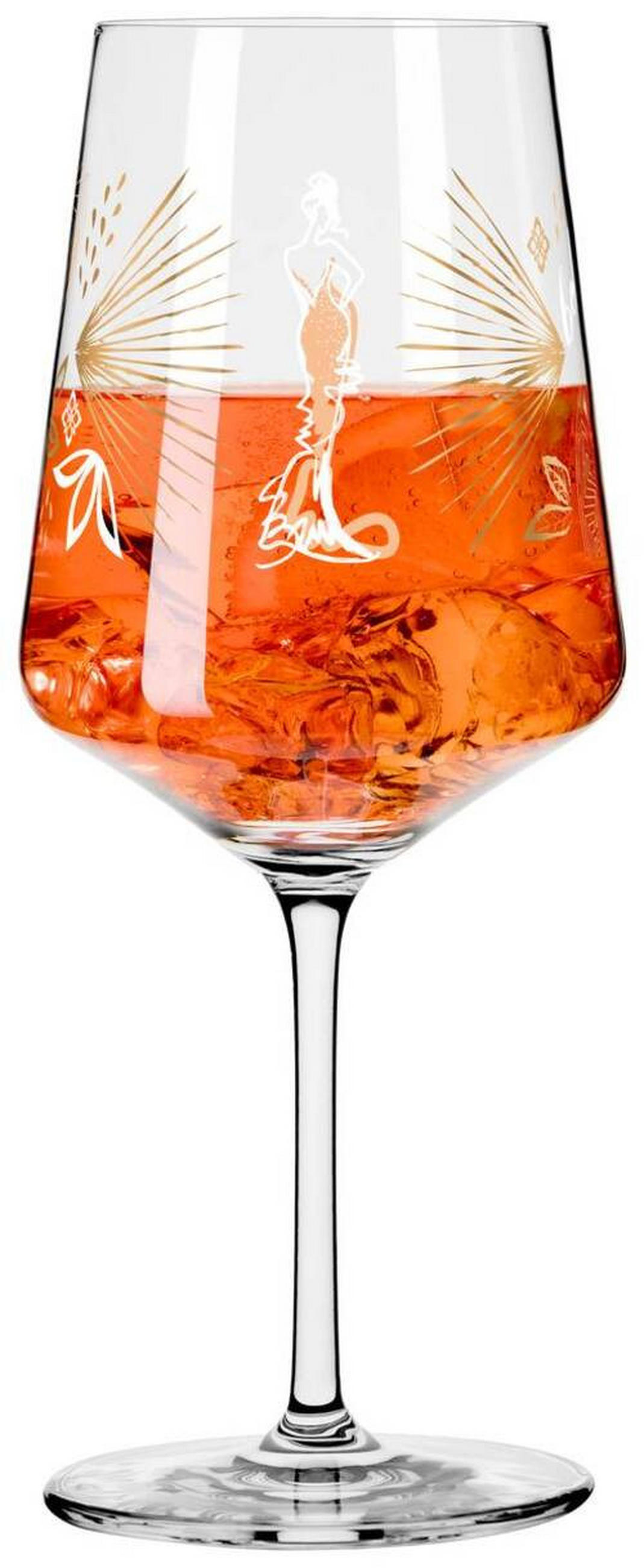 SPRITZERGLAS 544 ml 4-teilig  - Türkis/Beige, LIFESTYLE, Glas (20,3/26,6/19,4cm) - Ritzenhoff