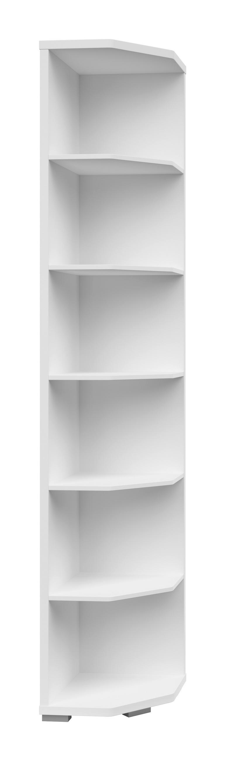 AKTENREGAL 39,5/210,4/39,5 cm  - Silberfarben/Weiß, KONVENTIONELL, Holzwerkstoff/Kunststoff (39,5/210,4/39,5cm) - Voleo