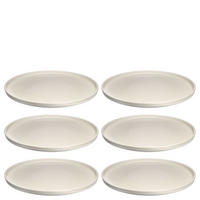 SPEISETELLERSET ROMA 6-teilig  - Creme, KONVENTIONELL, Keramik (27,0/2,1/27,0cm) - Leonardo Living