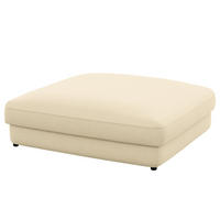 HOCKER Cord Weiß  - Schwarz/Weiß, MODERN, Kunststoff/Textil (133/43/133cm) - Trendmanufaktur