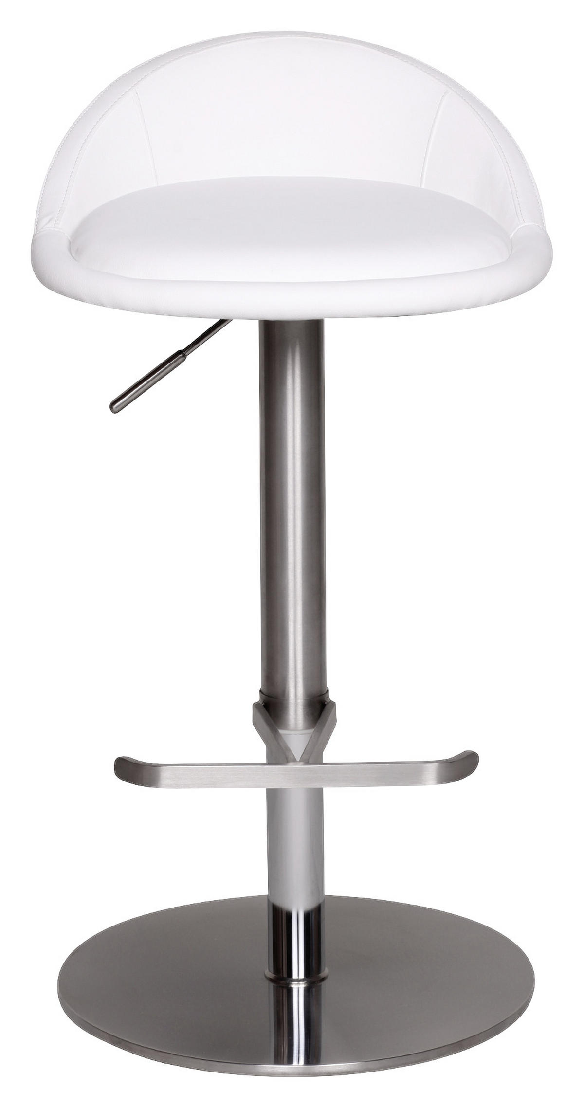 BARPALL i vit  - vit/silver, Modern, metall/textil (43/65/43cm) - MID.YOU