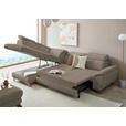 ECKSOFA in Chenille Graubraun  - Eichefarben/Graubraun, MODERN, Holz/Textil (212/287cm) - Valnatura