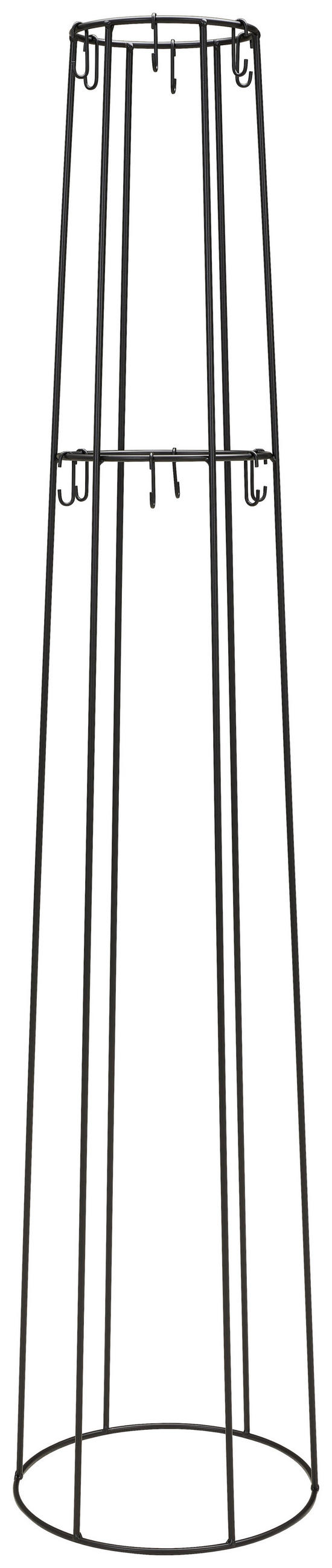 KLEIDERSTÄNDER in Schwarz 39/180/23 cm   - Schwarz, Design, Metall (39/180/23cm) - MID.YOU