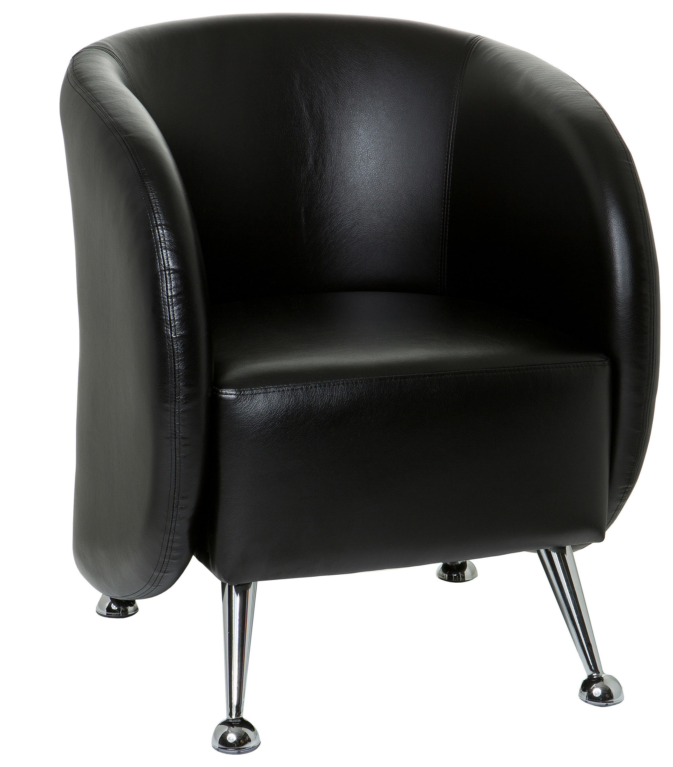FOTELJ,  črna tekstil - barve kroma/črna, Moderno, kovina/tekstil (60/85/50cm) - MID.YOU