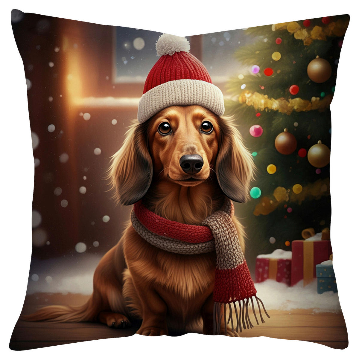 ZIERKISSEN  35/35 cm   - Multicolor, Basics, Textil (35/35cm) - X-Mas
