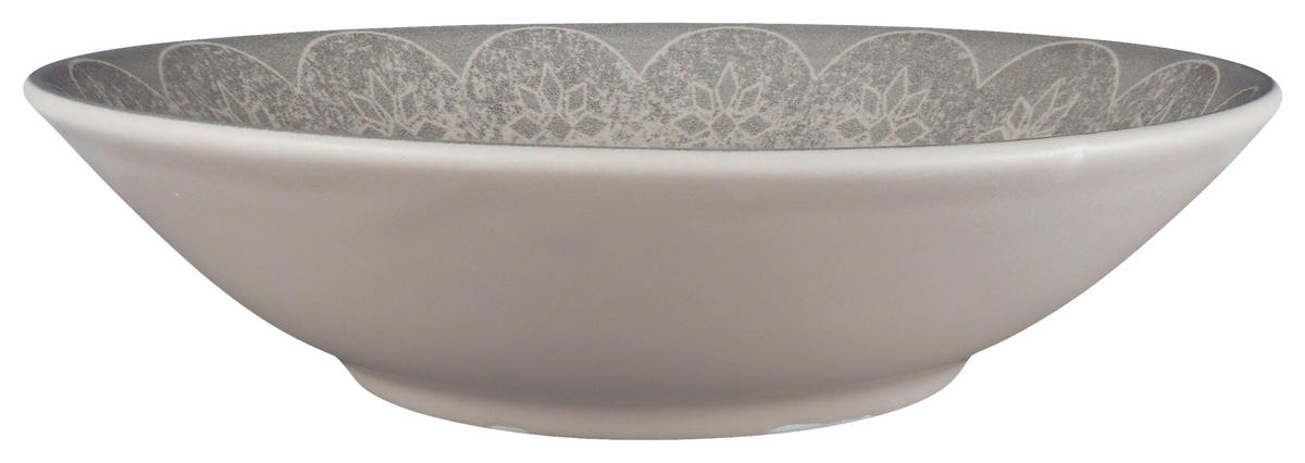 KOMBISERVICE 24-teilig  - Graubraun, LIFESTYLE, Keramik - Novel