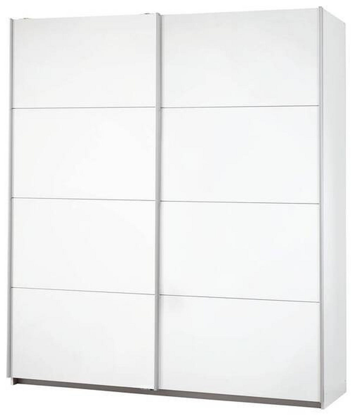 SKRIŇA S POS. DVER. – HOR.VED, biela, 226/210/62 cm - biela/hliníková, Konventionell, kov/kompozitné drevo (226/210/62cm) - MID.YOU