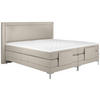 BOXSPRINGBETT 180/200 cm  in Beige  - Beige/Alufarben, Design, Textil/Metall (180/200cm) - Welnova