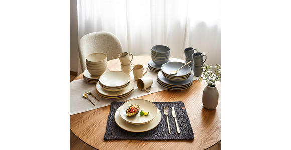 BESTECKSET Glam Chic 30-teilig Edelstahl  - Schwarz, Design, Metall - Homeware Profession.