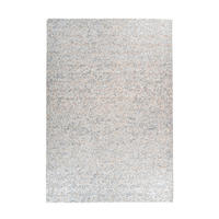 FLACHWEBETEPPICH 200/290 cm Silberfarben, Weiß  - Silberfarben/Weiß, Basics, Leder/Textil (200/290cm) - Novel