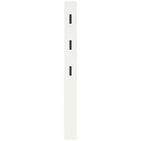 GARDEROBENPANEEL 15/170/3 cm  - Weiss/Schwarz, Basics, Holzwerkstoff (15/170/3cm)