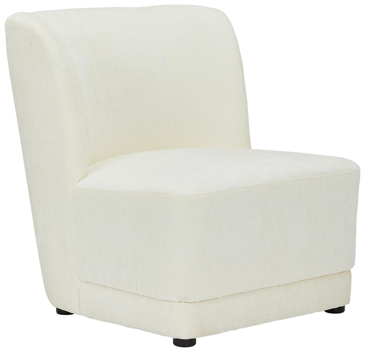 SESSEL in Flachgewebe Creme  - Creme, Design, Holz/Textil (64/71/73cm) - MID.YOU